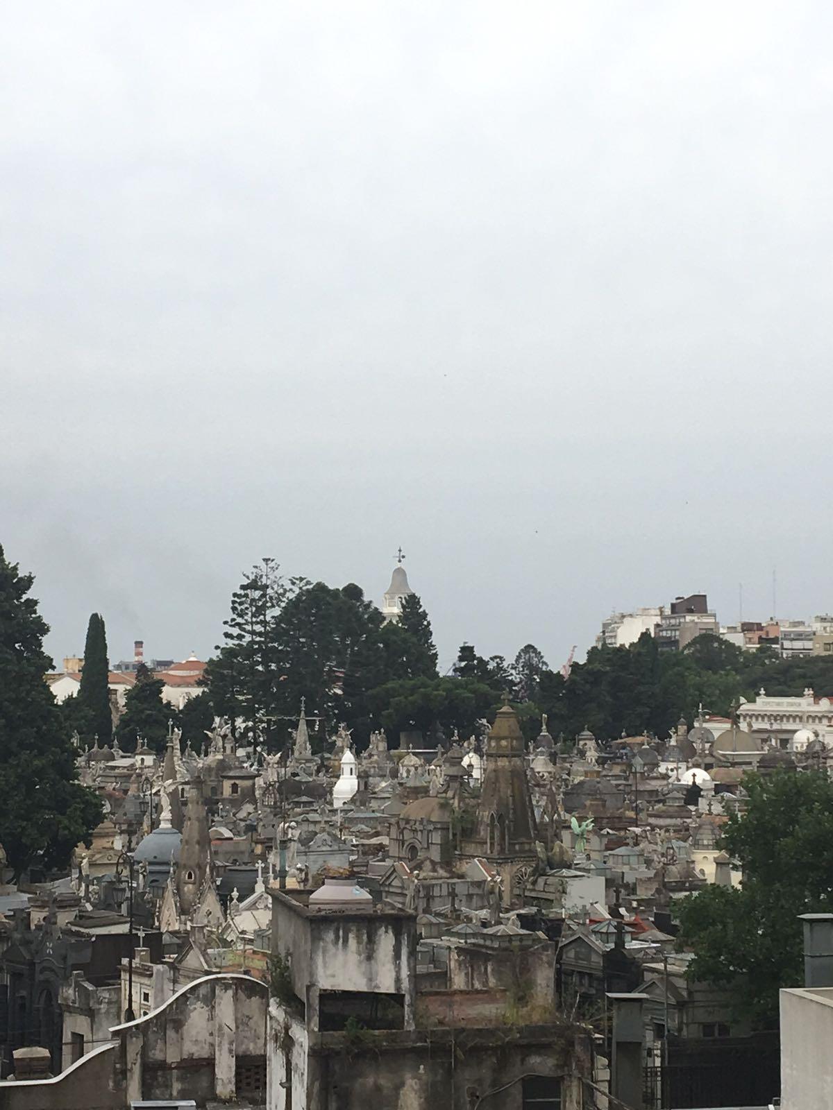 La Recoleta cemetery during the day