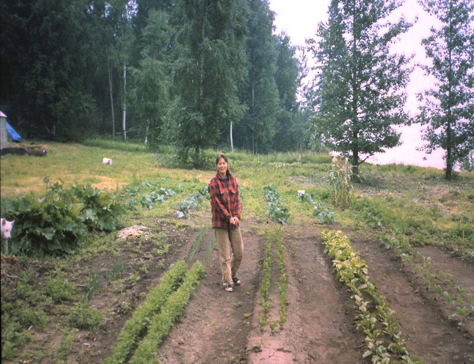 The vegetable garden at Linda and Jim's house.